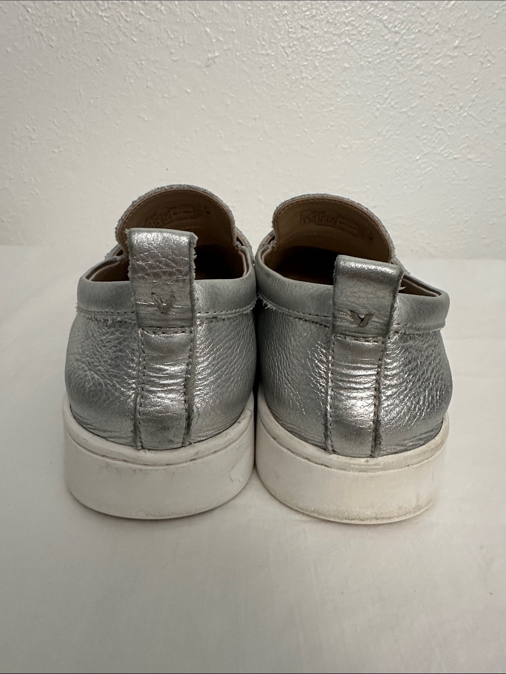 Vionic Silver Metallic Penny Loafers - Picture 3 of 7
